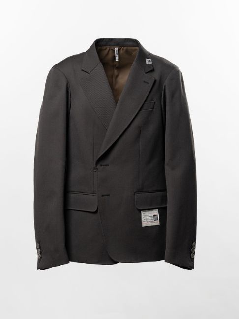 スイッチ フロント テーラードジャケット - Switch Front Tailored Jacket (BROWN)