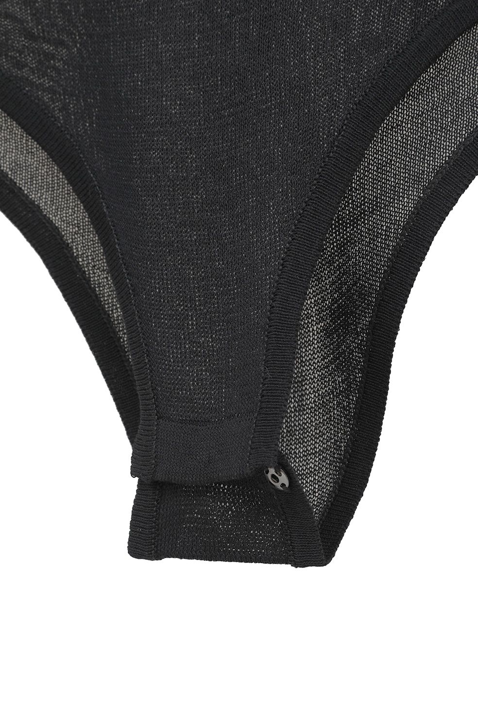 スキッパー ニット ボディスーツ - SKIPPER KNIT BODYSUITS (BLACK)