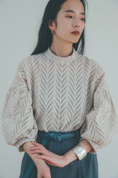 カットレース 刺繍 トップス -  CUT EMBROIDERY TOPS