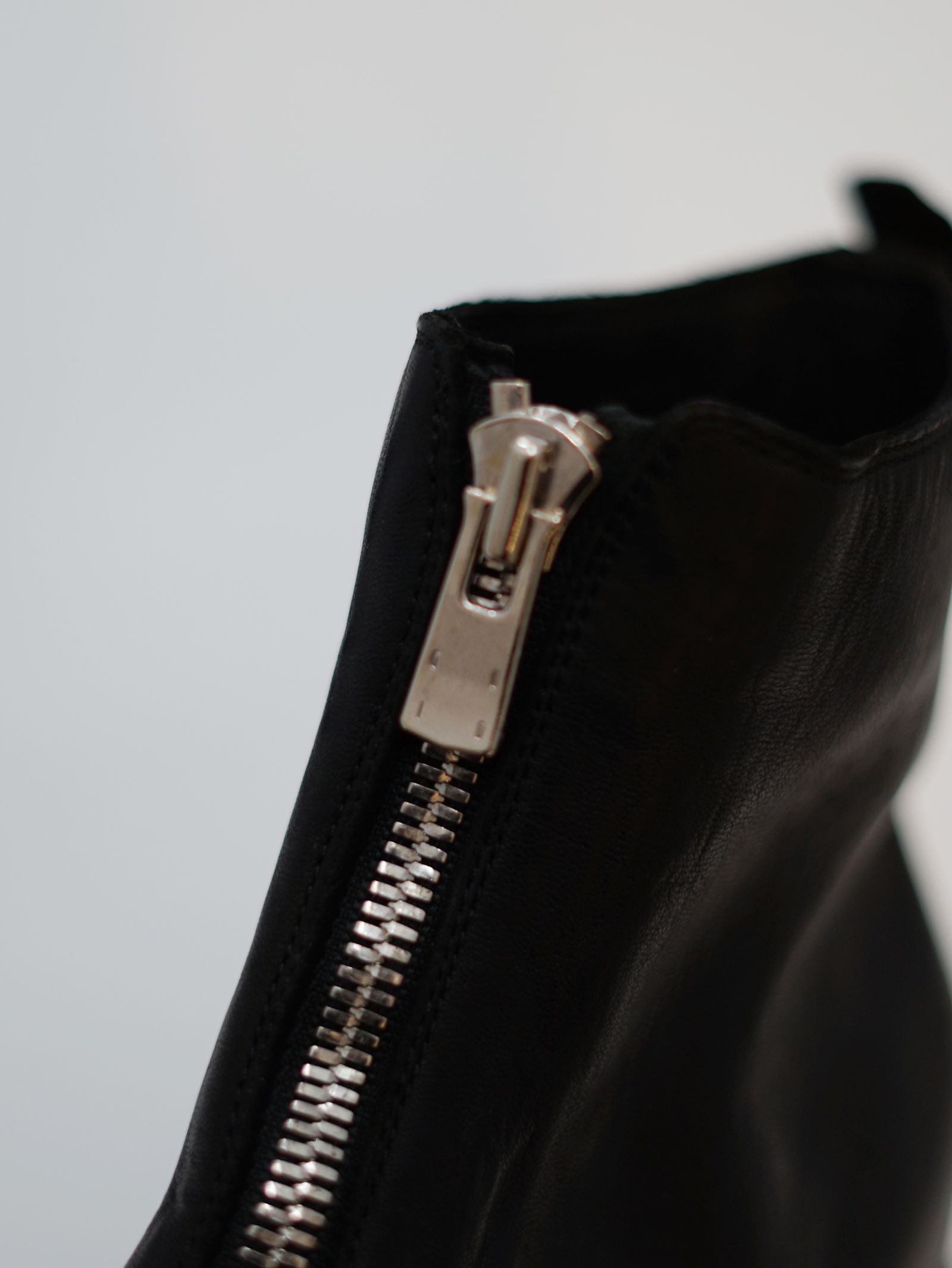 【PL1】 フロントジップ ブーツ / ホースフルグレイン - Front Zip Boots Double Sole (BLACK)
