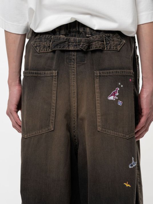 ステッカーデニム - BAKER JEANS w ST (BLACK)