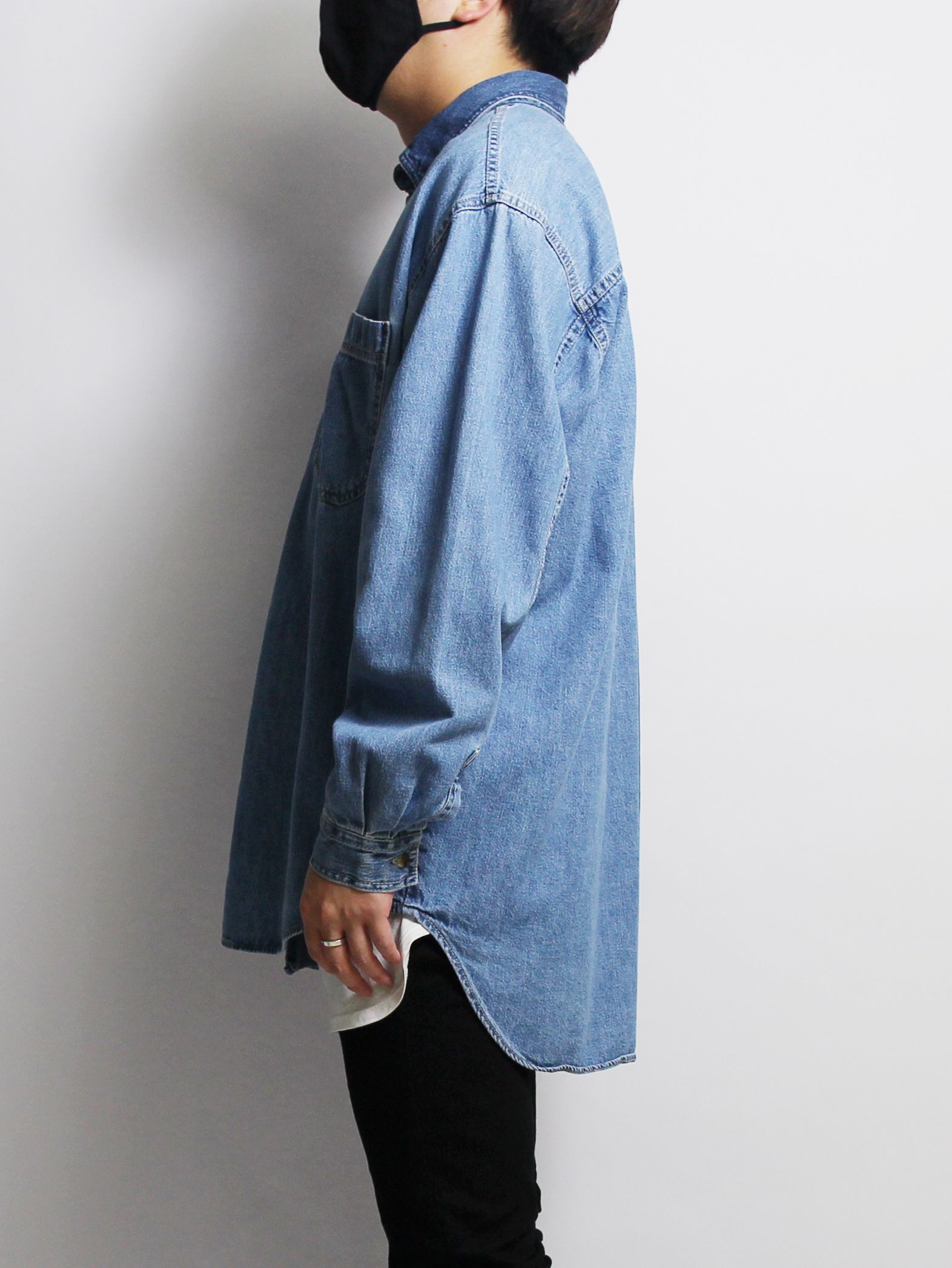 SEVEN BY SEVEN - 再構築ワークシャツ - REWORK ASYMMETRY SHIRTS