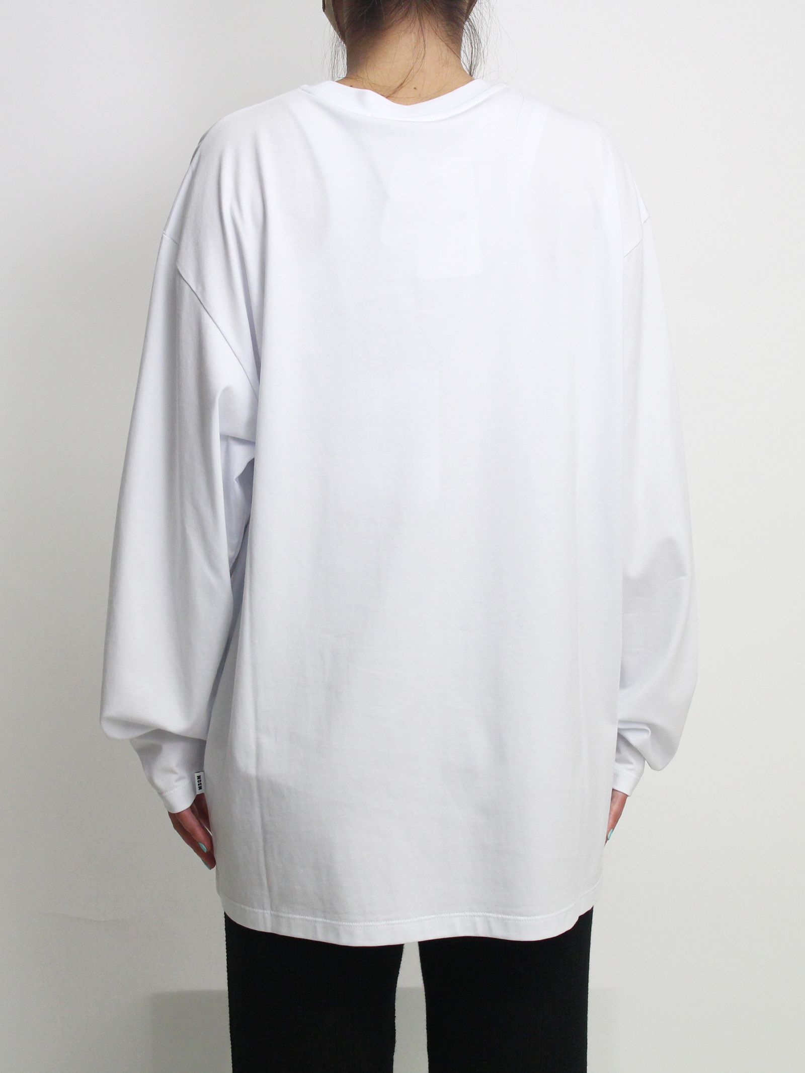 ロゴプリントカットソー - PAINT BRUSHED LOGO T-SHIRTS - WHITE