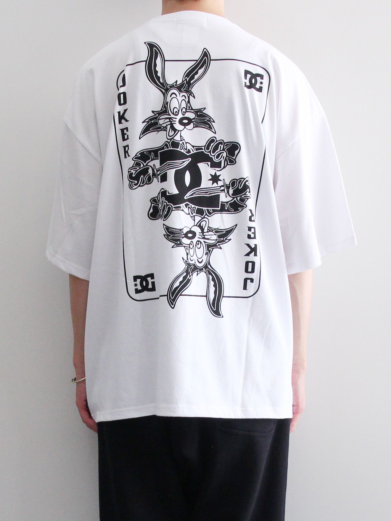 KIDILL - SHORT SLEEVE WIDE TEE COLLAB WITH DC SHOES JOKER - WHITE 