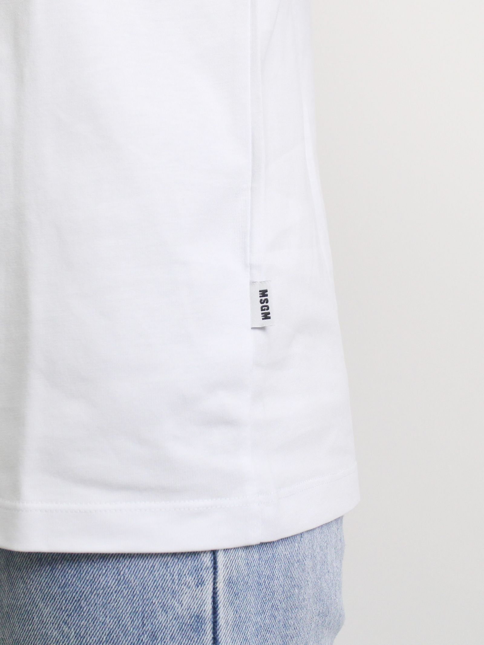 【メンズ】 ロゴプリントTシャツ - PAINT BRUSHED LOGO T-SHIRTS - WHITE