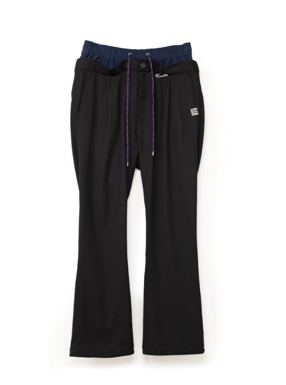 ダブルウエストパンツ - Double Waist Pants  BLACK