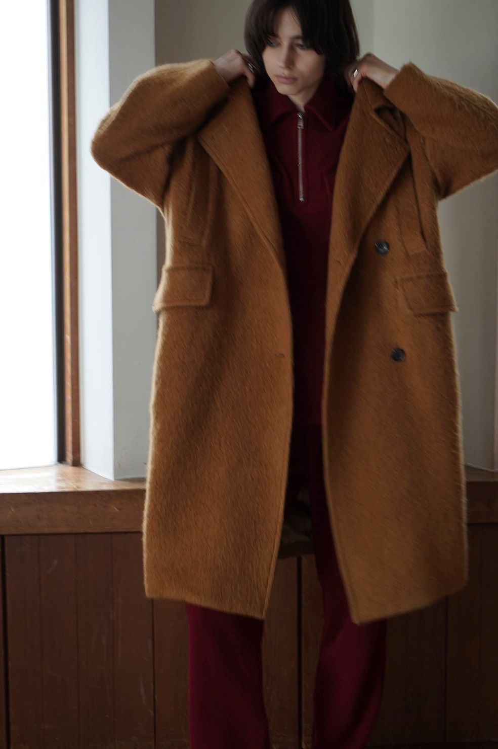 CLANE - コクーン オーバー コート - SHORT SHAGGY COCOON OVER COAT