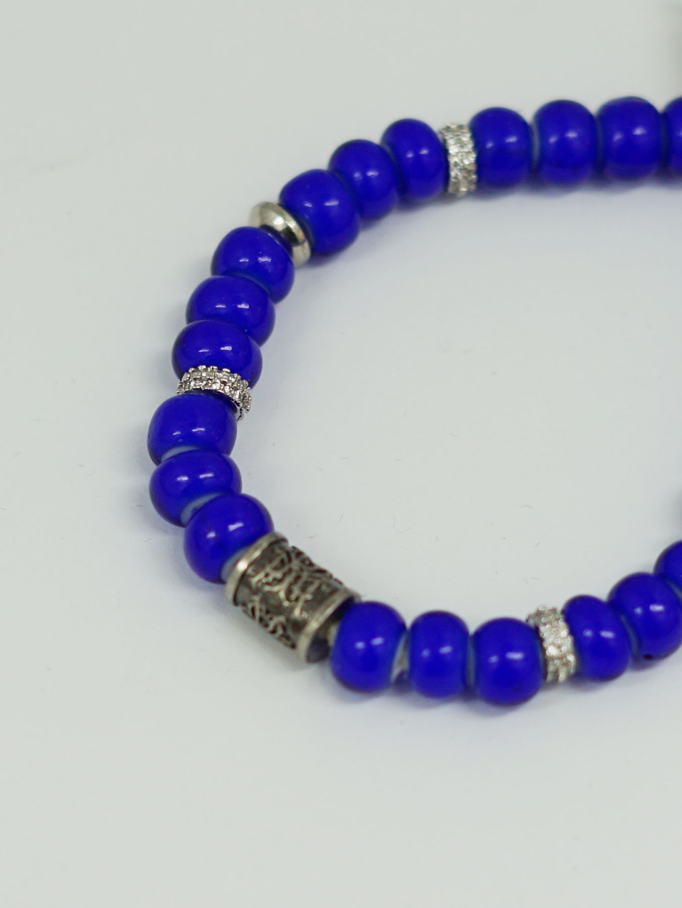 ”KMY ”BEADED BRACELET- ビーズブレスレット - BLUE