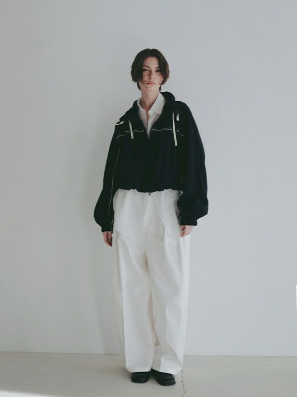 バルーンヘムコンビブルゾン (NAVY)