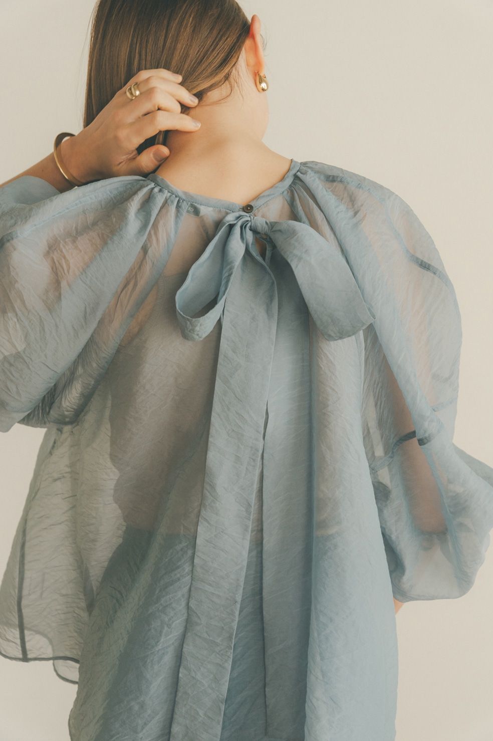 CLANE - バルーンシアーパフトップス - BALLOON SHEER PUFF TOPS