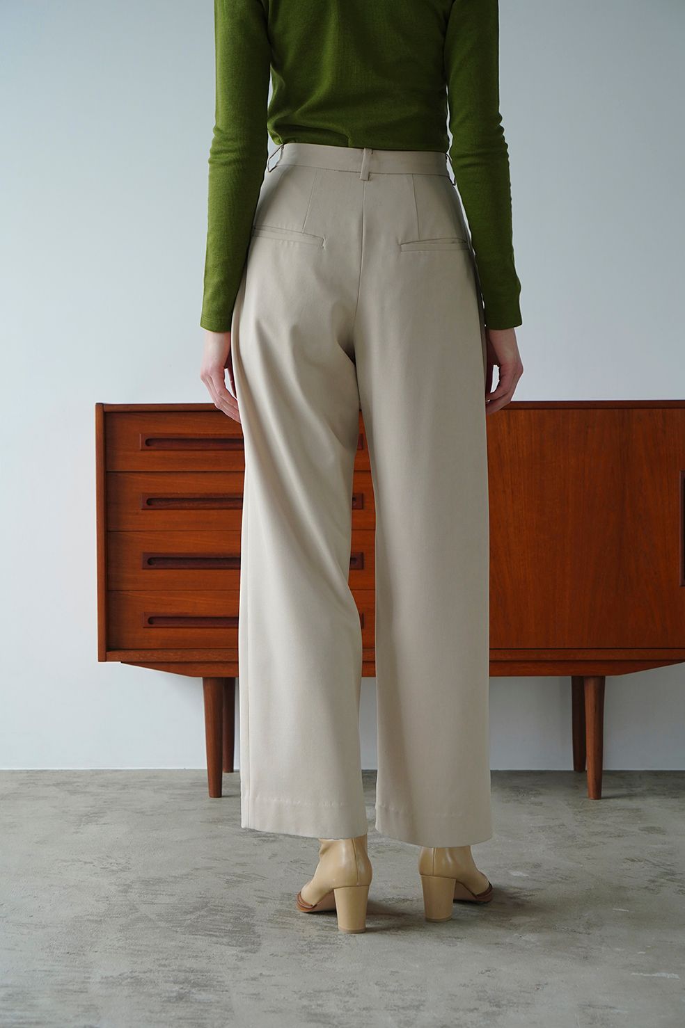 CLANE - 【22AW 2nd】 ベーシックタックパンツ - BASIC TUCK PANTS