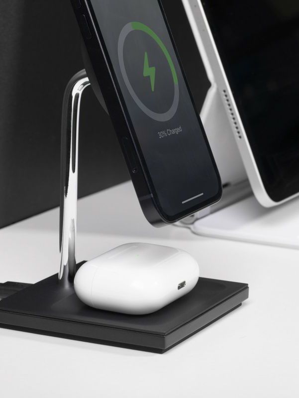 マルチデバイス対応 マグネット式充電スタンド - SNAP 2-IN-1 MAGNETIC WIRELESS CHARGER