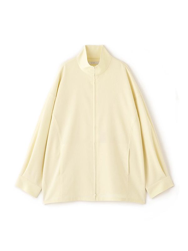ハイネックドルマンスリーブシャツブルゾン (IVORY）