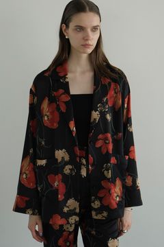 フラワージャケット - MULTICOLORED FLOWER SHIRT - RED
