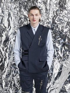 スリーブレスジャケット - 3D POCKET SLEEVELESS JACKET NAVY