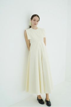 スクエアスリーブワンピース - SQUARE SLEEVE ONEPIECE (IVORY)