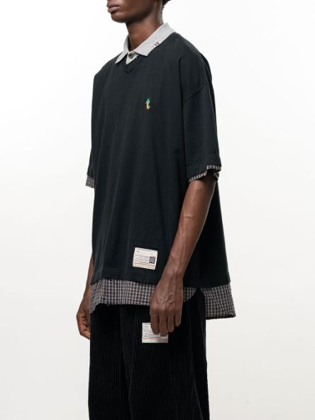 トリプル レイヤード Tシャツ - Triple Layered T-shirt (BLACK)