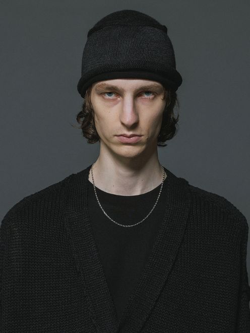 ニットビーニー / キャップ (A-BLACK)