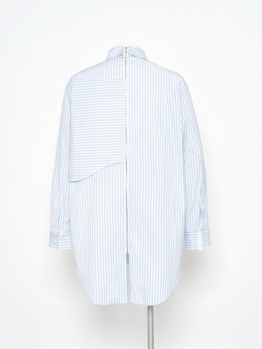 YUKI HASHIMOTO - バックジップ シャツ - BACK ZIPPED SHIRTS - BLUE