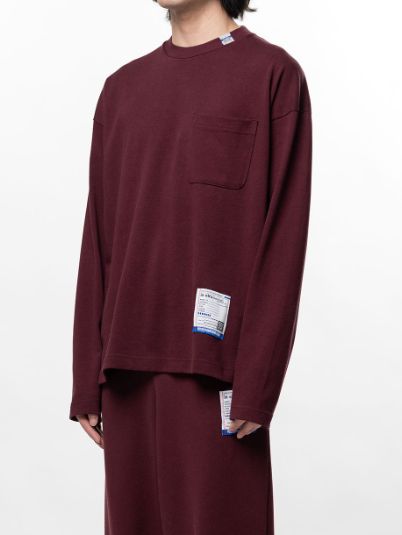 【26AW】 ポケットロングスリーブカットソー - POKET LS TEE （WINE）