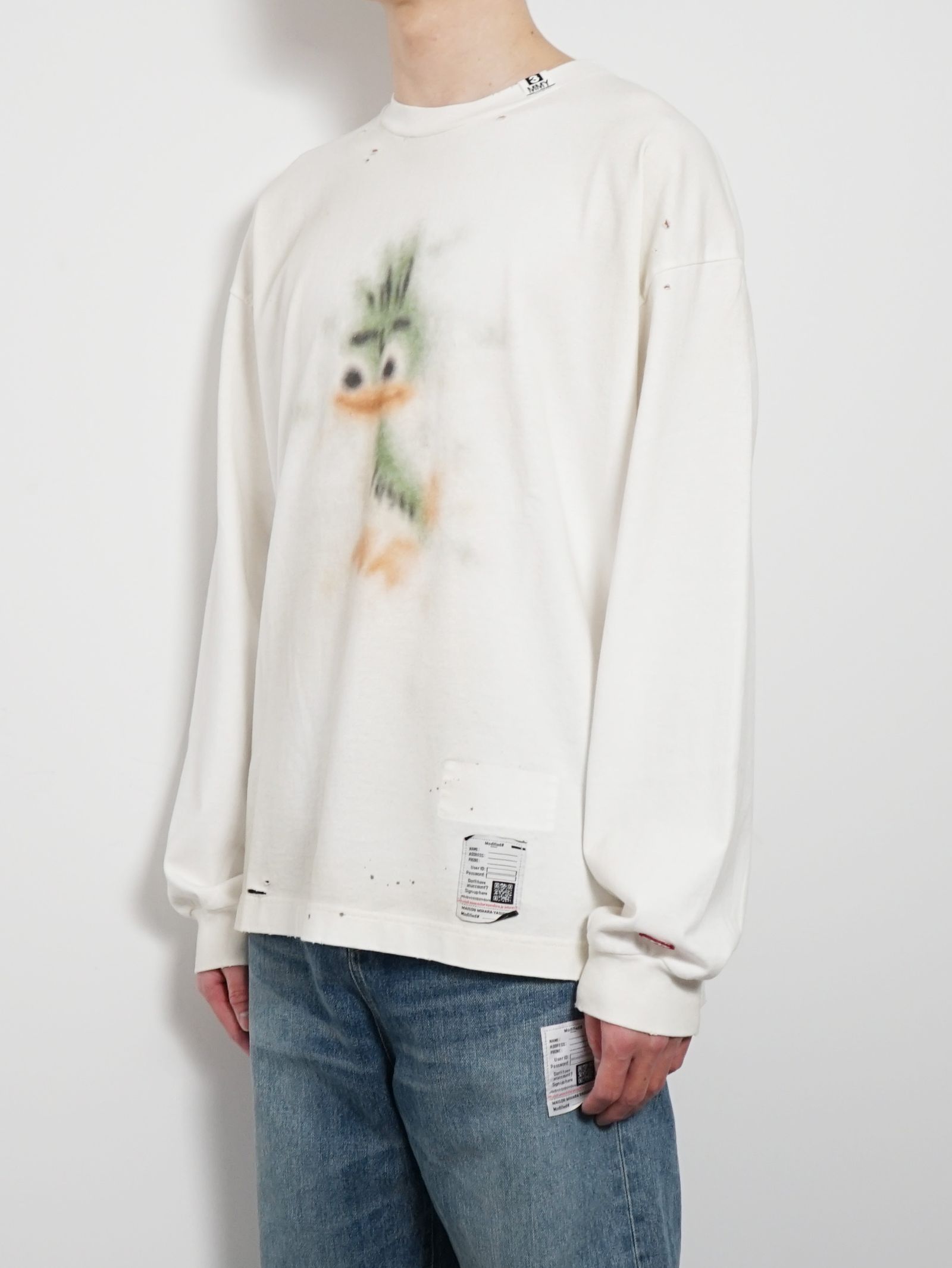 ロングスリーブプリント カットソー - LEON PT DR LS TEE - WHITE