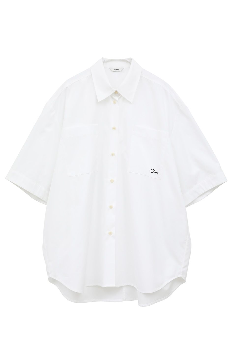 CLANE - ヒュージーシャツ - HALF SLEEVE HUGE SHIRTS WHITE