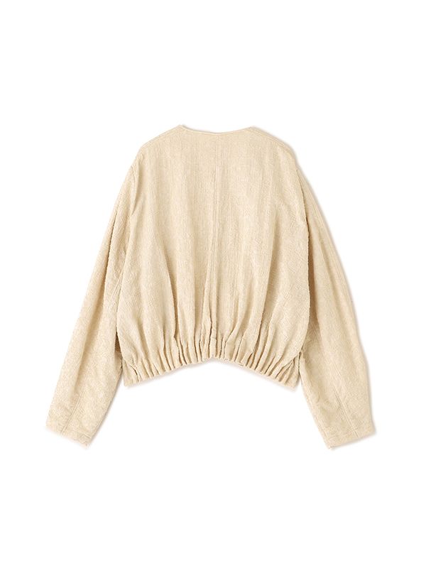 コットンジャガードライトブルゾン （OFF WHITE)