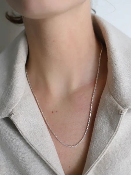 バリーコーンチェーンネックレス SV（50cm）