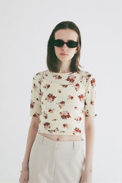 マルチウェイキャミソール - MANY WAY FLOWER CAMI TOPS (RED)
