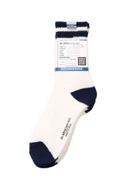 3足 パックソックス / 靴下 - 3-Pack Socks - BLUE × WHITE