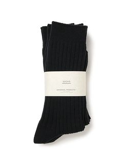 3足パック 靴下 - 3P COLOR SOCKS - BLACK