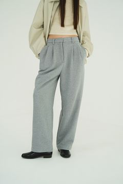 2タックスウェットパンツ - TWO TUCK SWEAT PANTS (GREY)