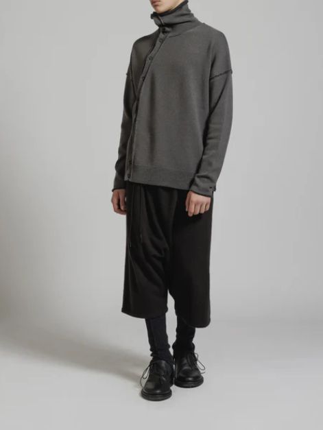 The Viridi-anne - ウール縮絨 製品染め ショートパンツ - OBJECT DYE WOOL DROP CROTCH HALF  PANTS LACK | ADDICT WEB SHOP