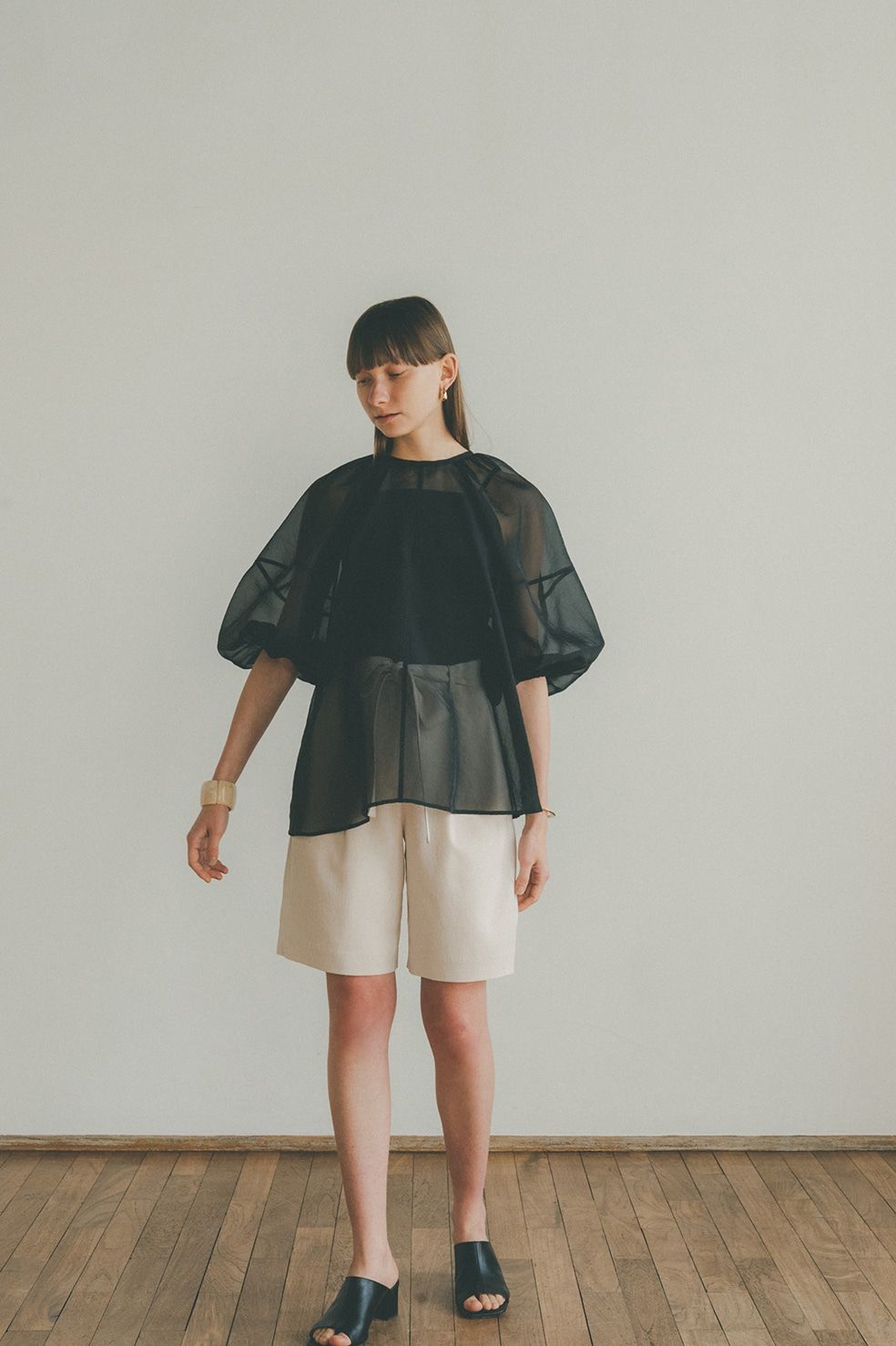 CLANE - バルーンシアーパフトップス - BALLOON SHEER PUFF TOPS