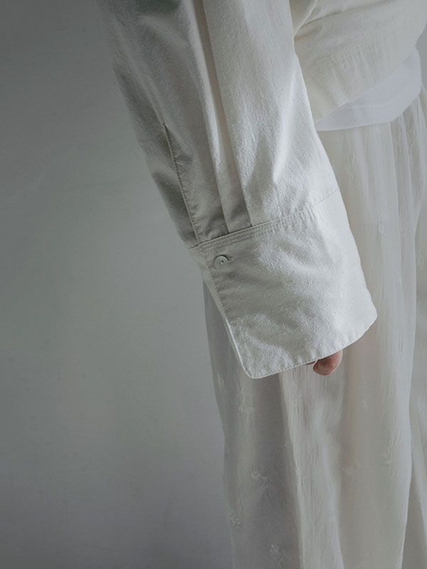 コットンシルクスキッパーシャツ - OFF WHITE