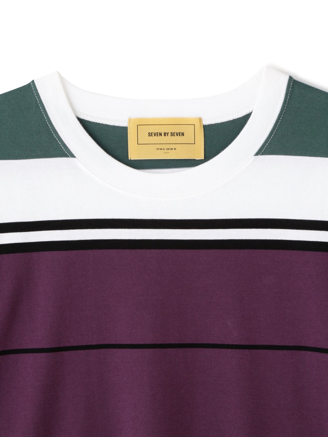 SEVEN BY SEVEN / BORDER TEE S/S - PURPLE