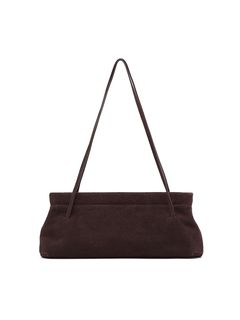 ナローショルダースウェードミニバッグ （BROWN)