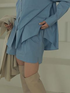 コットンボクシーショートパンツ - BLUE