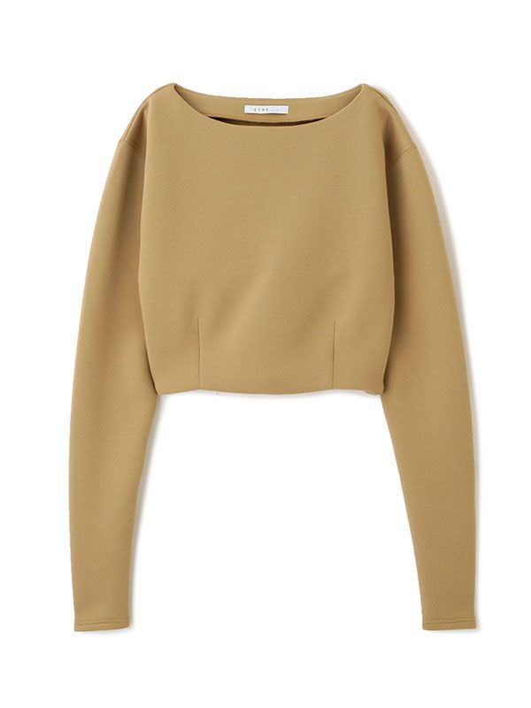 クロップドダンボールトップス - BEIGE