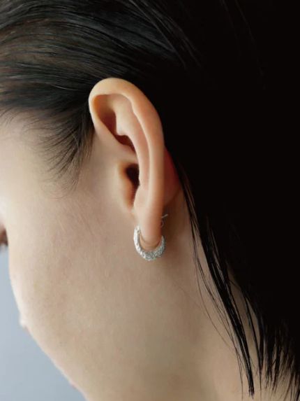 【両耳用】グレインピアス SV シルバー シンプル デザイン ユニセックス アクセサリー