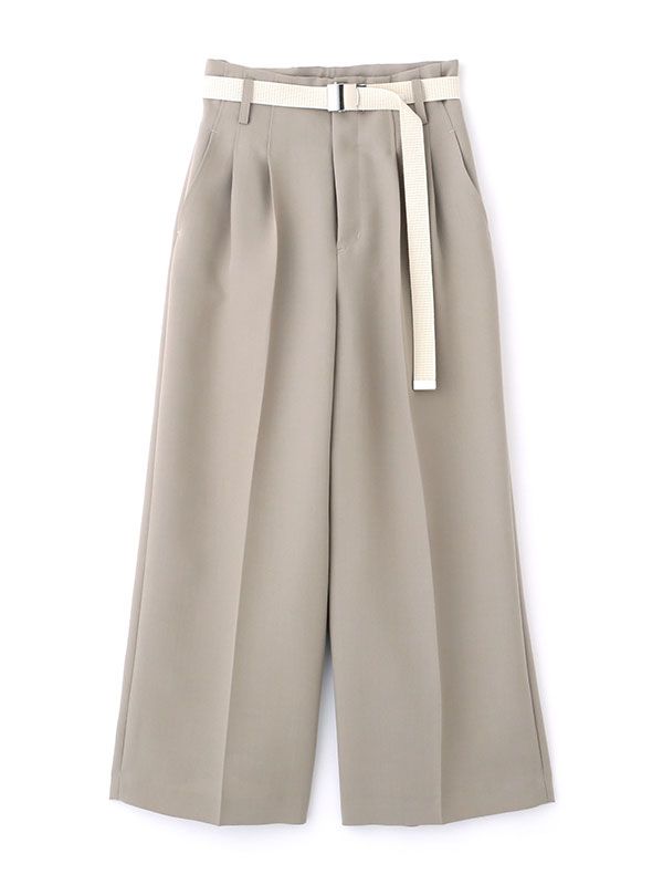 美品◆ETRE TOKYO◆ハイウエスト ワークディテールパンツ IV　692S ワークディテールワイドパンツ（その他パンツ）｜ETRE TOKYO