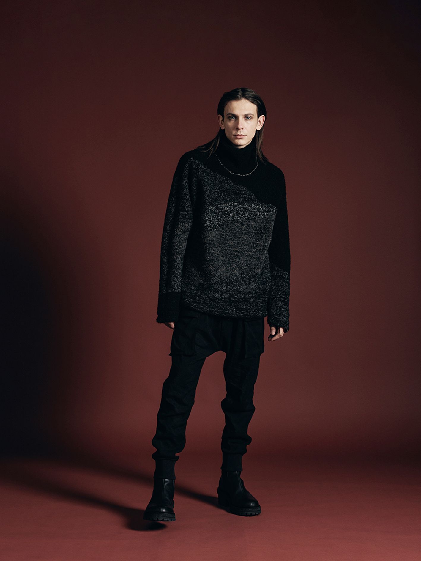 ウール リネン カーゴ パンツ - WOOL / LINEN CARGO PANTS - VI-3647-04 - A-BLACK