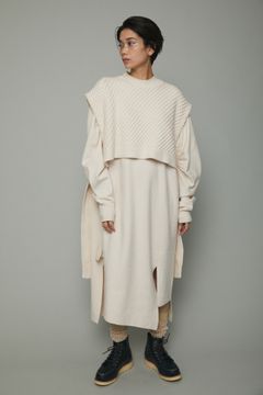ベスト セット ワンピース  - Vest set op - WHITE