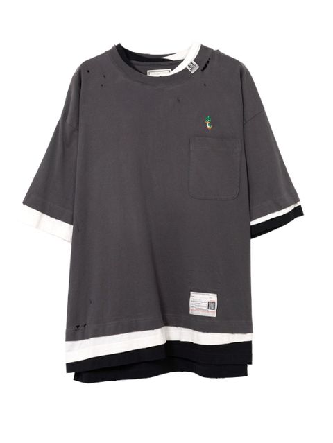 トリプルレイヤードティーシャツ - Triple Layered T-shirt (BLACK) A15TS641 Maison MIHARA YASUHIRO