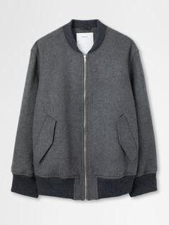 ボンバージャケット | MA-1 BOMBER JACKET IN DOUBLE FACE BEAVER (HEATHER GREY)