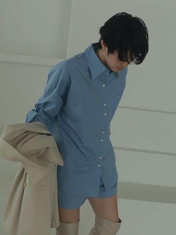 コットンボクシーショートパンツ - BLUE
