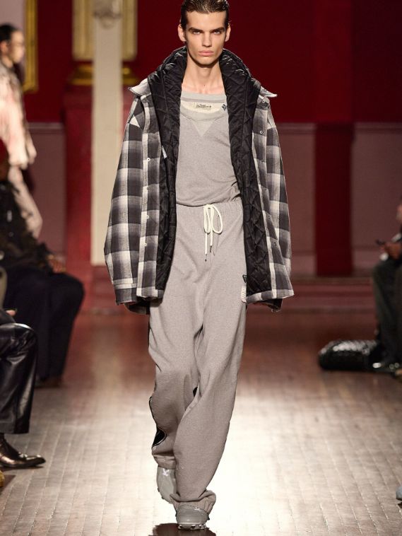 フードチェックシャツ - HOODED CHECK SHIRT (BLACK)
