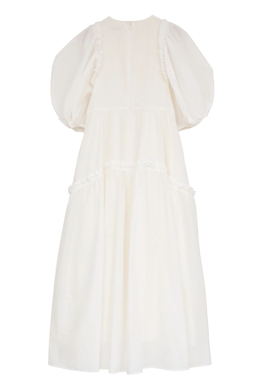 バルーンフリルワンピース -  BUBBLE FRILL ONEPIECE (WHITE)