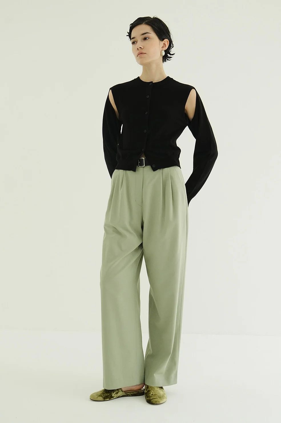 【25AW】 ベーシックタックパンツ -  BASIC TUCK PANTS (MINT)