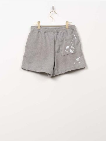 【レディース】 キッズステッカーショートパンツ - KIDS STICKER SHORT PANTS (GREY)